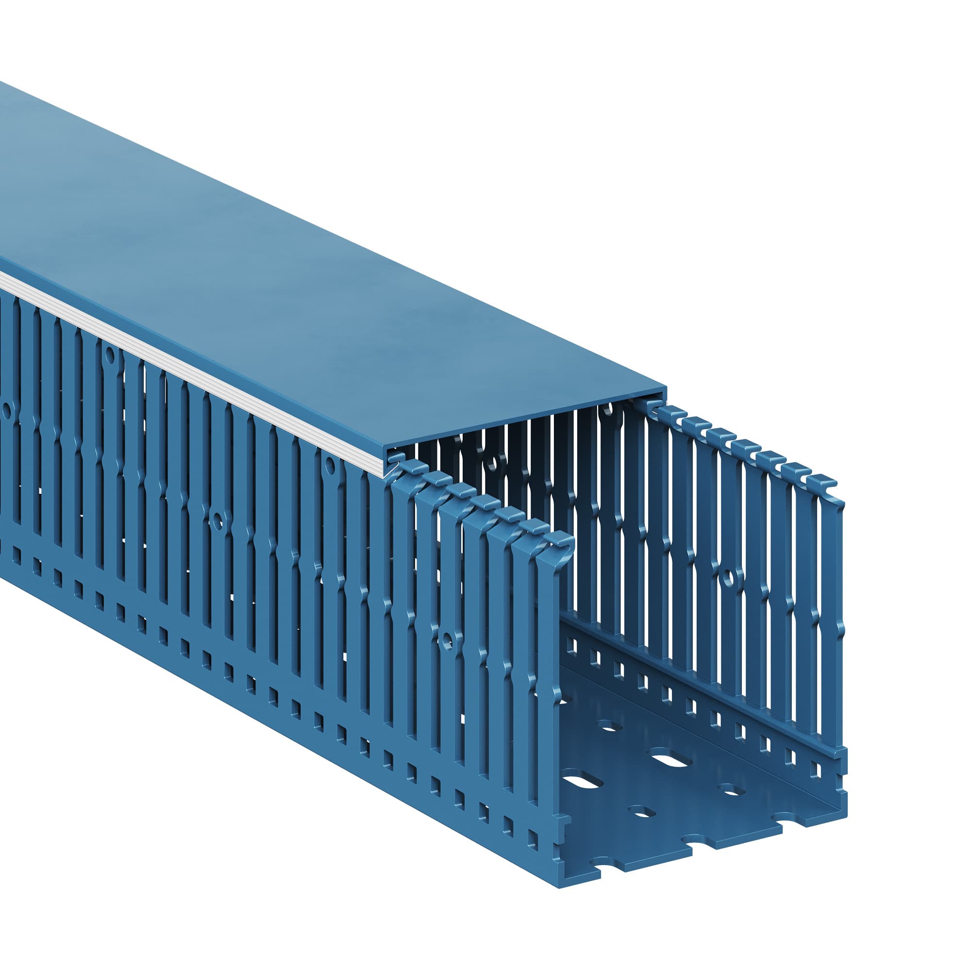 Короб перфорированный синий RL6 80x80