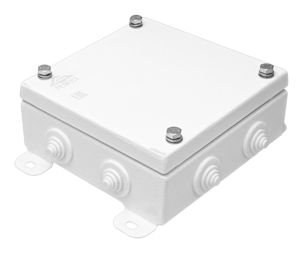 Коробка монтажная КМ IP55-1515, корпус из оцинкованной стали, количество вводов 8