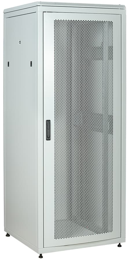 Шкаф сетевой 19' LINEA N 33U 800х800мм перфорированная передняя дверь задняя металлическая серый