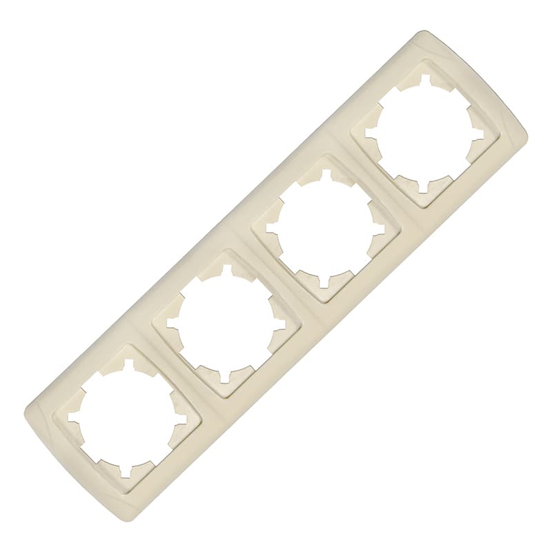 Маргарита Маргарита рамка четырехместная горизонтальная  сл.кость (ivory) (еврослот)