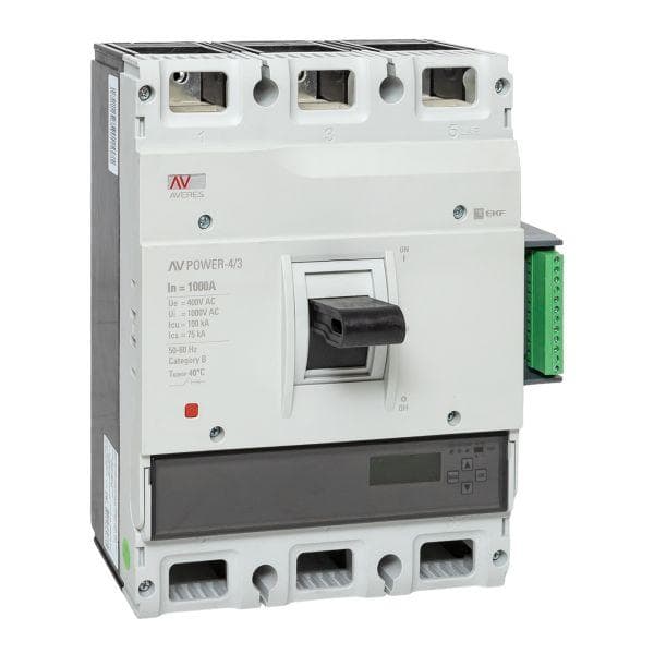 Выключатель автоматический AV POWER-4/3 1000А 100kA ETU6.2 AVERES