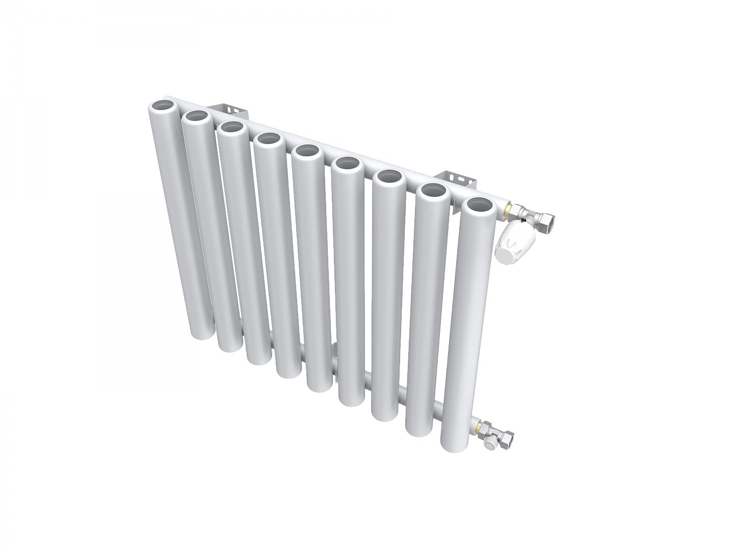 Радиатор трубчатый настенный однорядный 784/55/44 боковое подключение