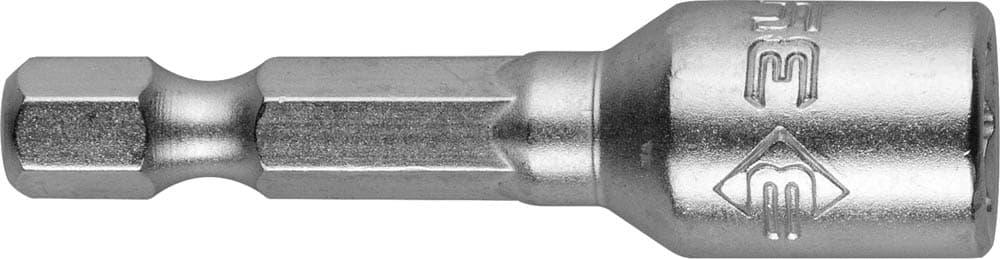 Биты ''Мастер'' с торцовой головкой, магнитные, Cr-V, тип хвостовика E 1/4'', 6х45мм, 2шт