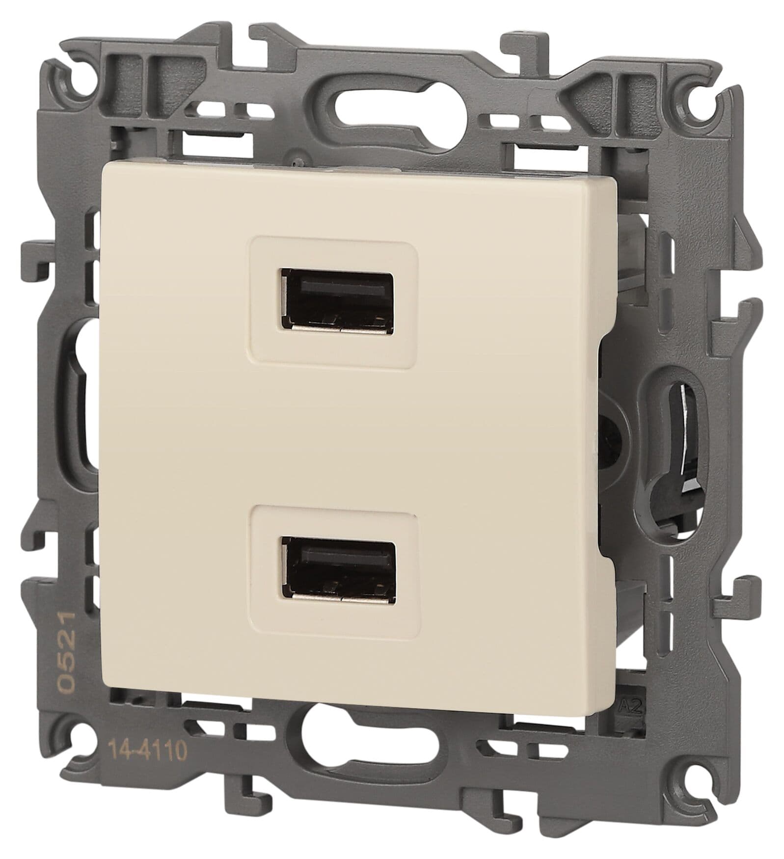 Устройство зарядное USB, 5В-2100мА, Эра Elegance, сл.кость, 14-4110-02