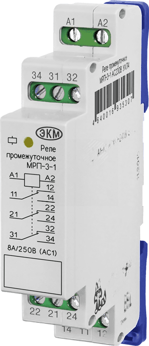 Реле промежуточное МРП-3М ACDC12B УХЛ