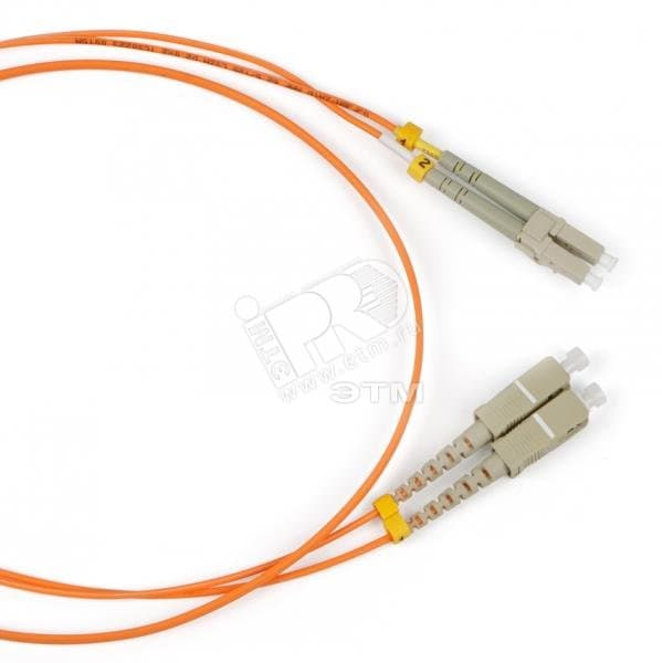 Патч-корд оптический SM 9/125 (OS2) LC/UPC-SC/UPC simplex LSZH (3м)