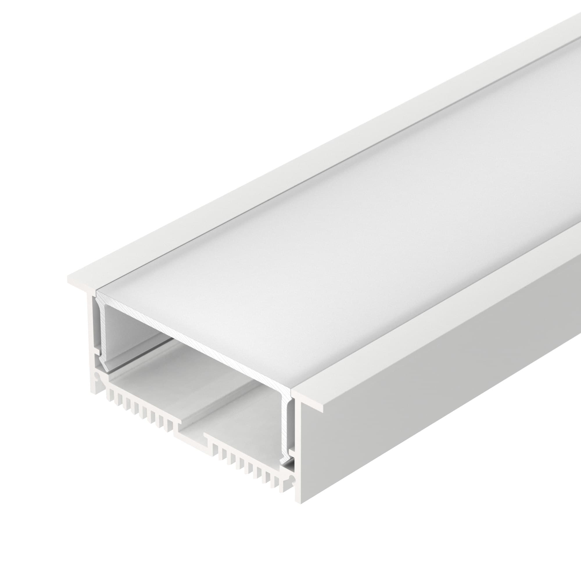 Профиль с экраном SL-LINIA88-F-2500 WHITE+OPAL (ARL, Алюминий)