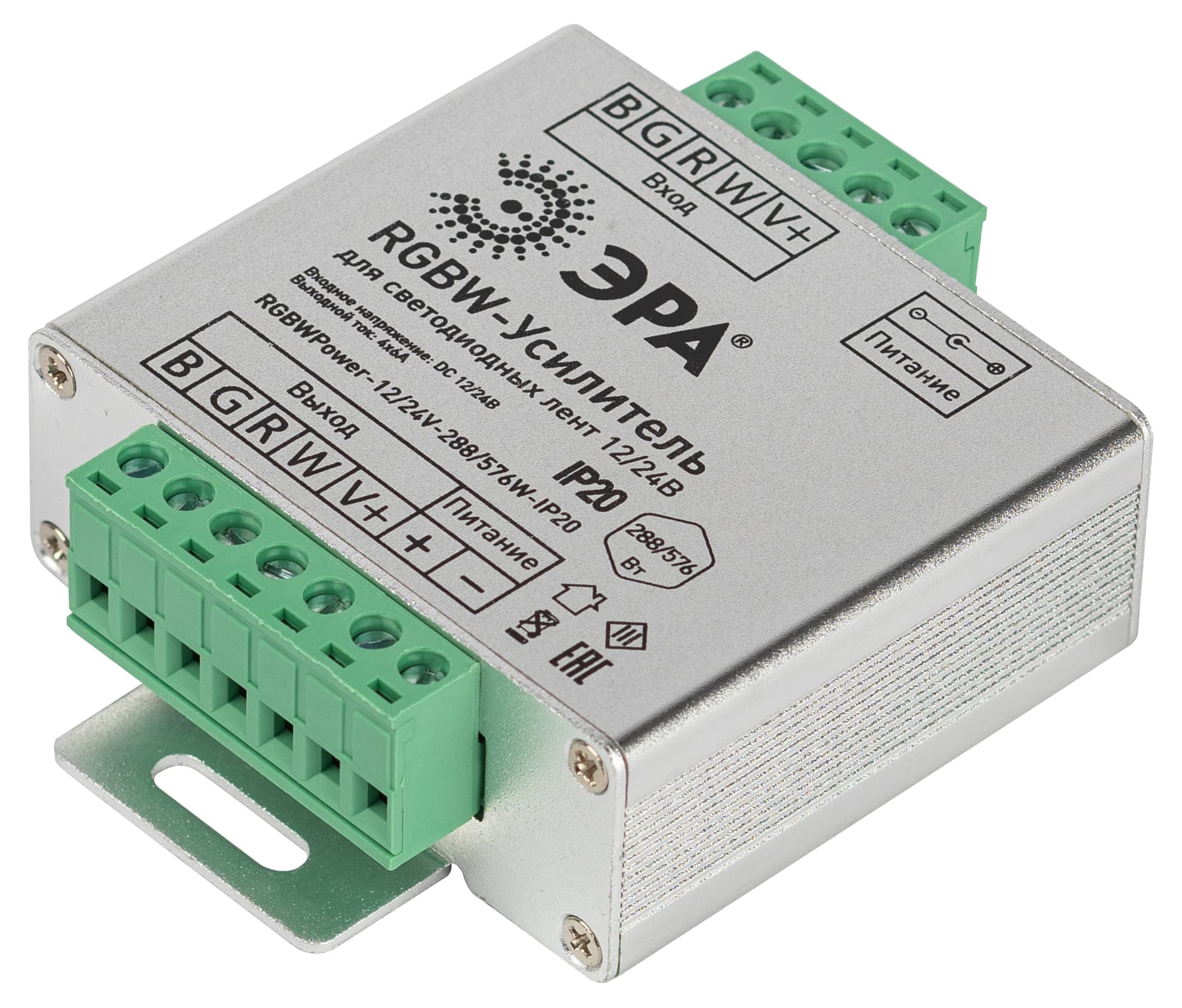 Усилитель сигнала RGBWPower -12/24V-288/576W-IP20