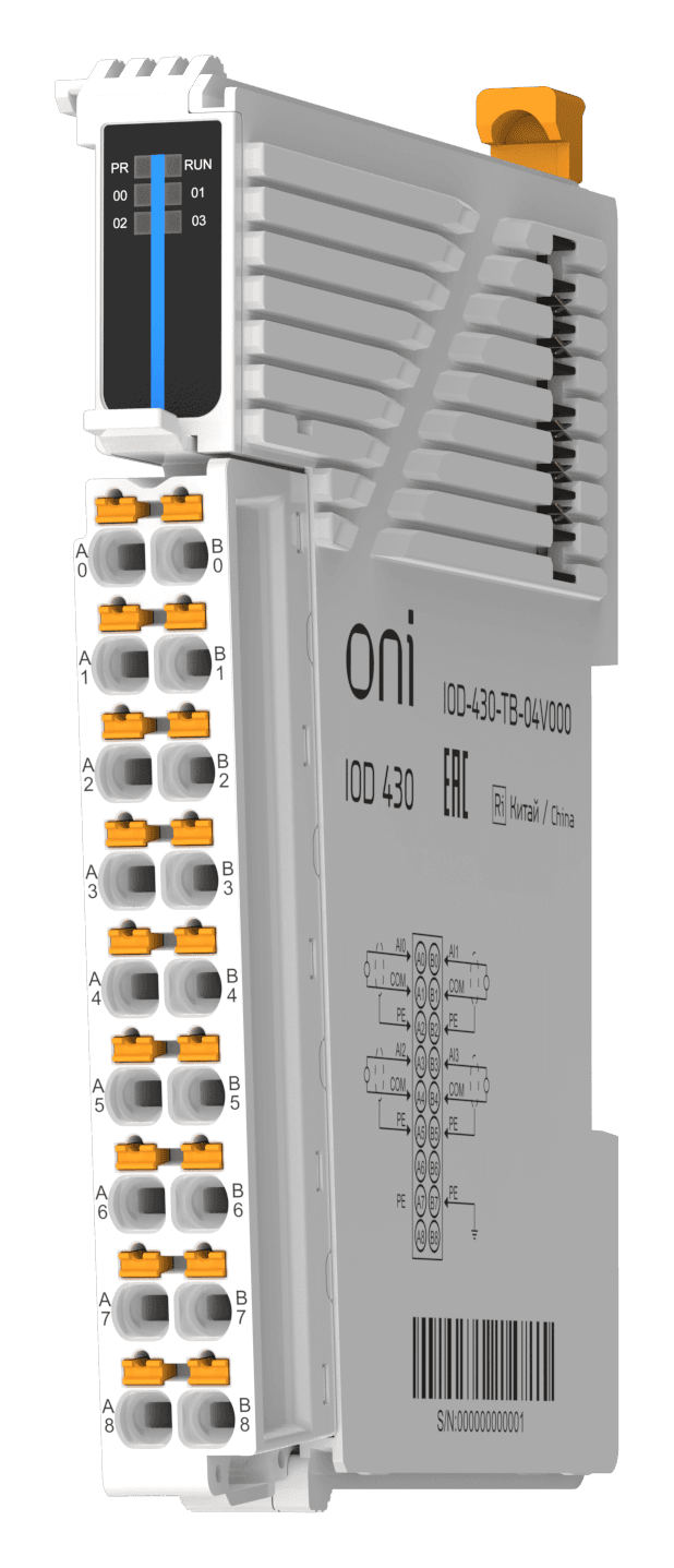 IOD 430 Модуль аналогового ввода 4 сигнала напряжения ONI