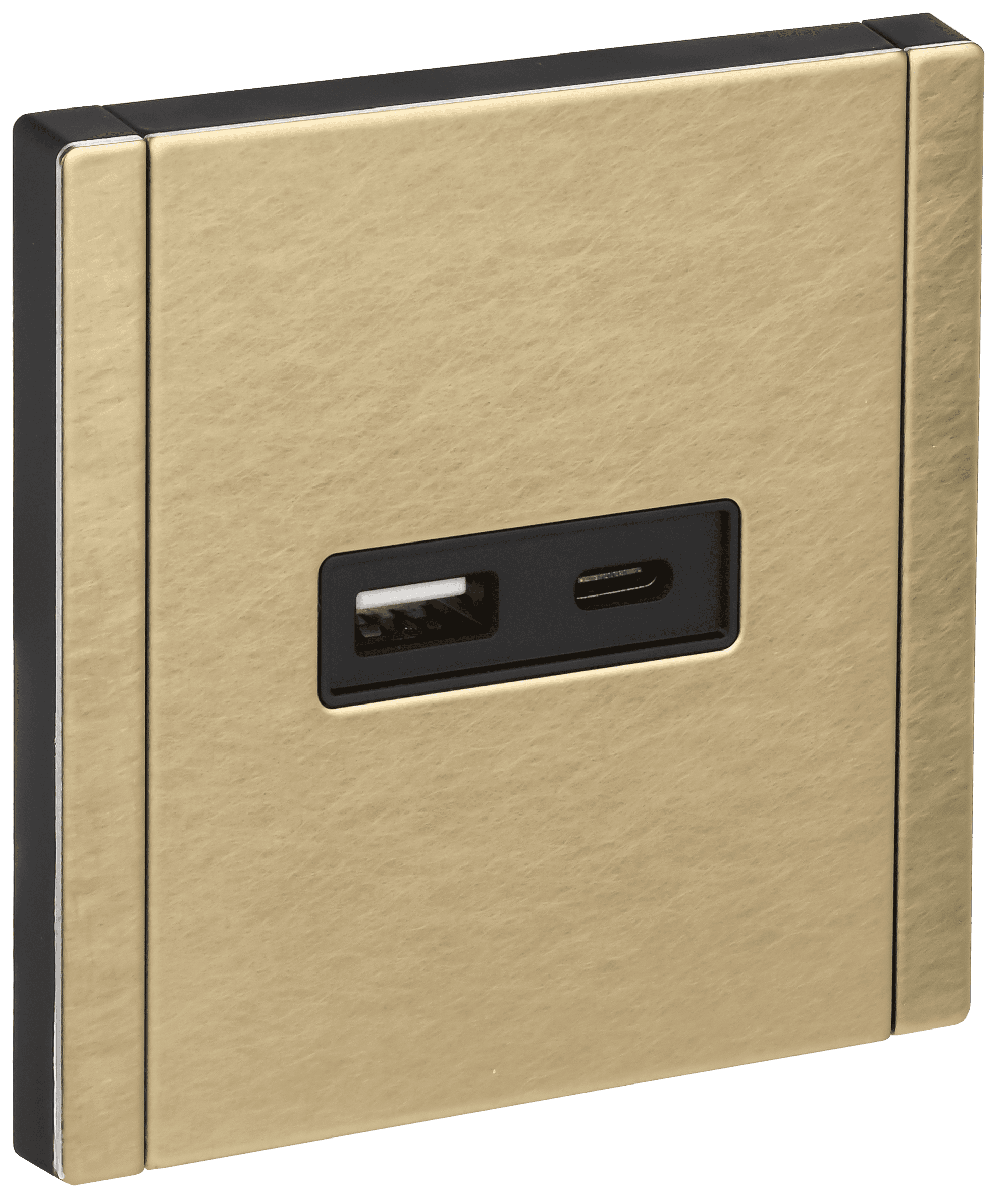 FORTE&PIANO Розетка USB A+C 3,1А FP650M металл шампань IEK