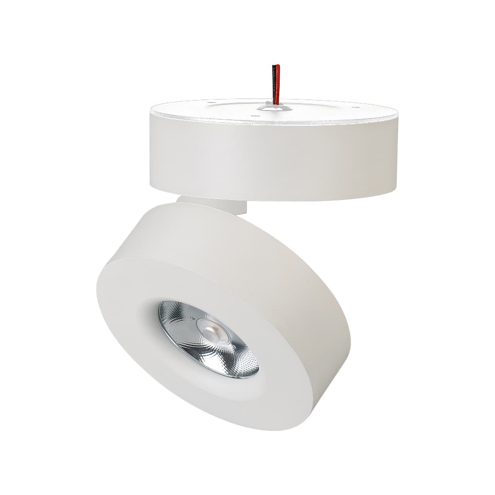 Светильник SP-MONA-SURFACE-R100-12W Day4000 (WH, 24 deg) (, IP40 Металл, 3 года)