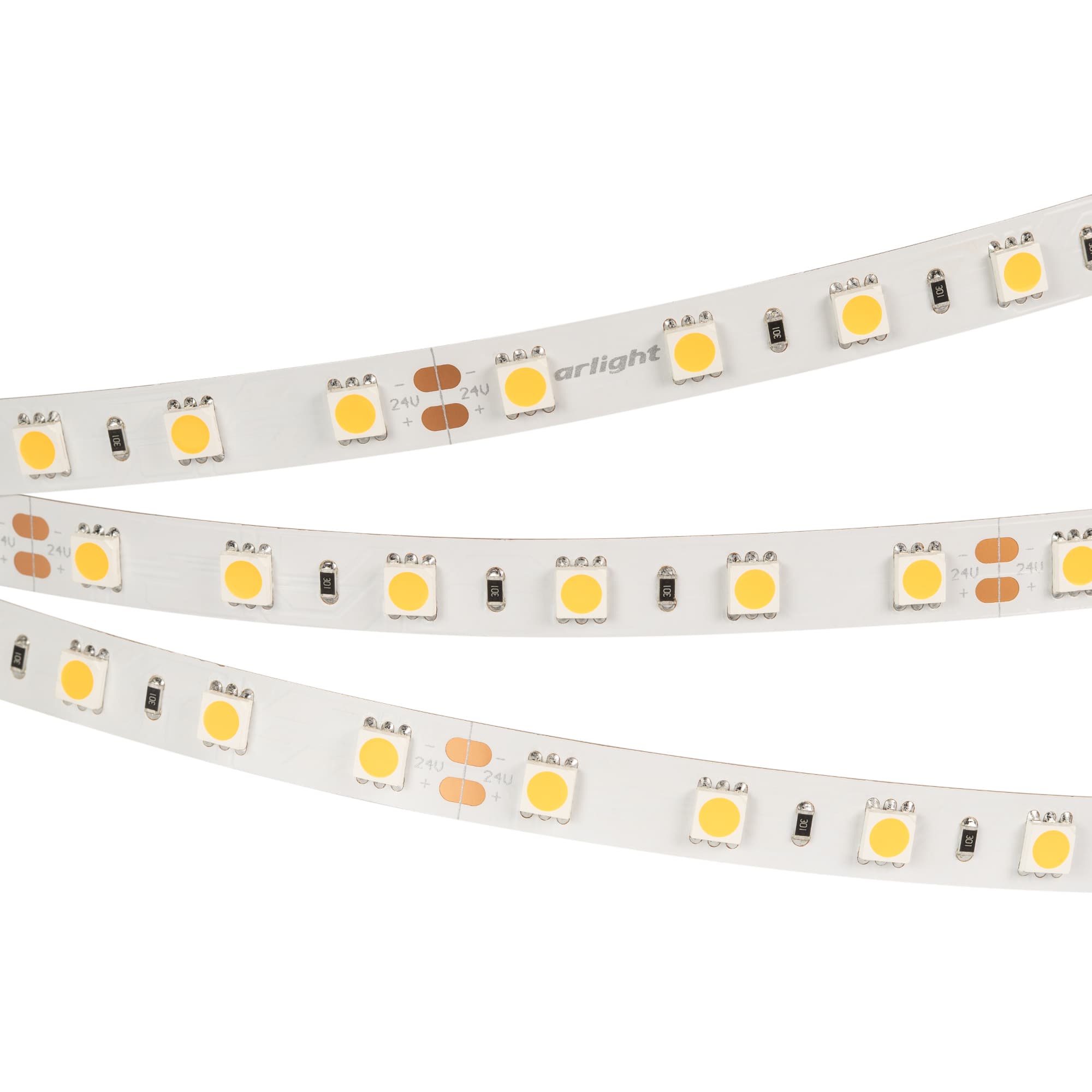 Лента светодиодная 14,4 Вт/м 24В IP20 8000K 60LED/м RT/RTW-B60-10-13mm SMD 5060 5 м