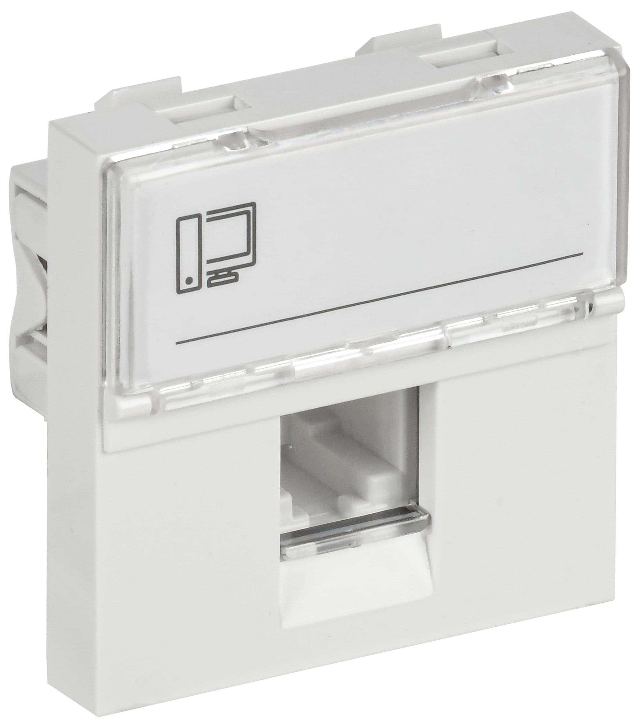 PRIMER РКИ-20-00-П-6 Розетка компьютерная RJ45 UTP кат.6 (2 модуля) белая IEK