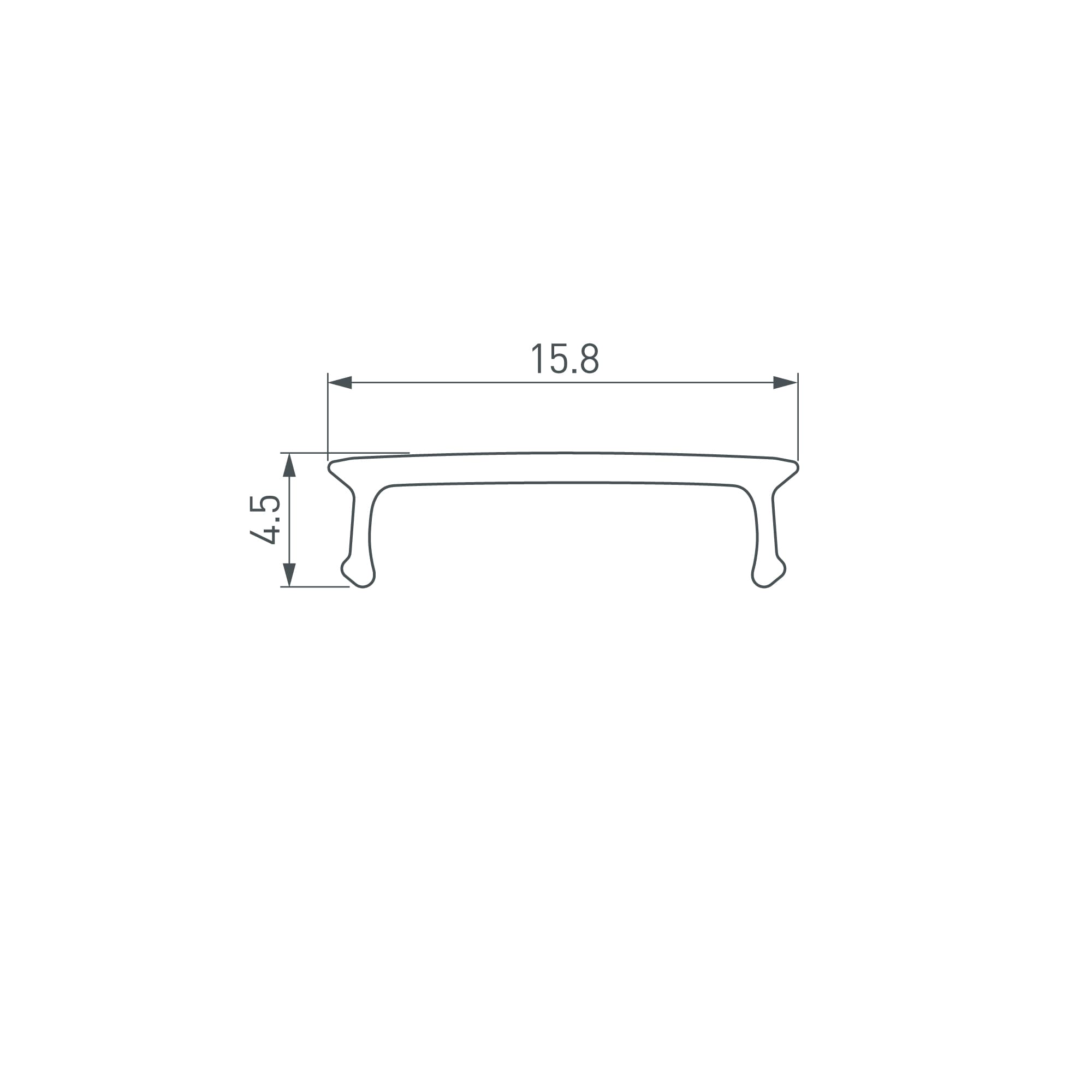 Крепление MOONLIGHT-BASE-ROUND-D25-L White, металл