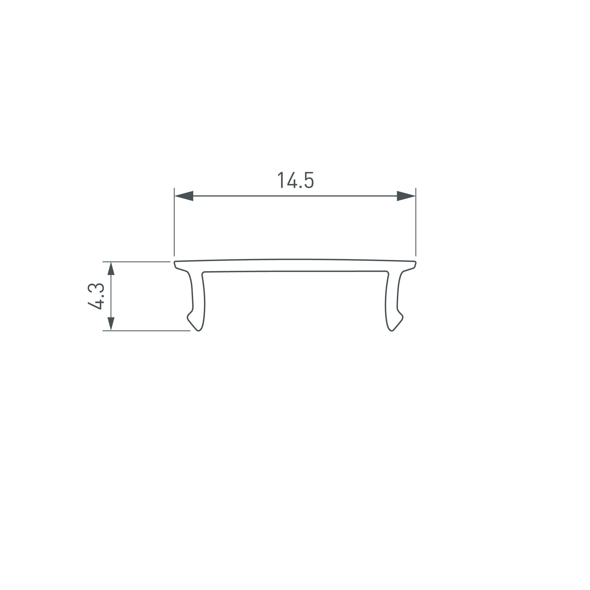 Крепление MOONLIGHT-BASE-ROUND-D25-L White, металл