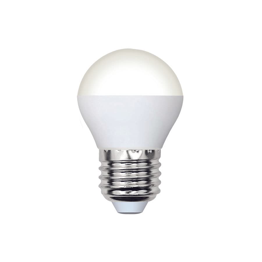 Лампа светодиодная LED-G45-5W/4000K/E27/FR/SLS Форма шар матовая Белый свет (4000K) ТМ Volpe