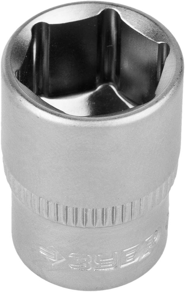 Головка торцовая ''Мастер'' (1/4''), Cr-V, FLANK, хроматированное покрытие, 10мм