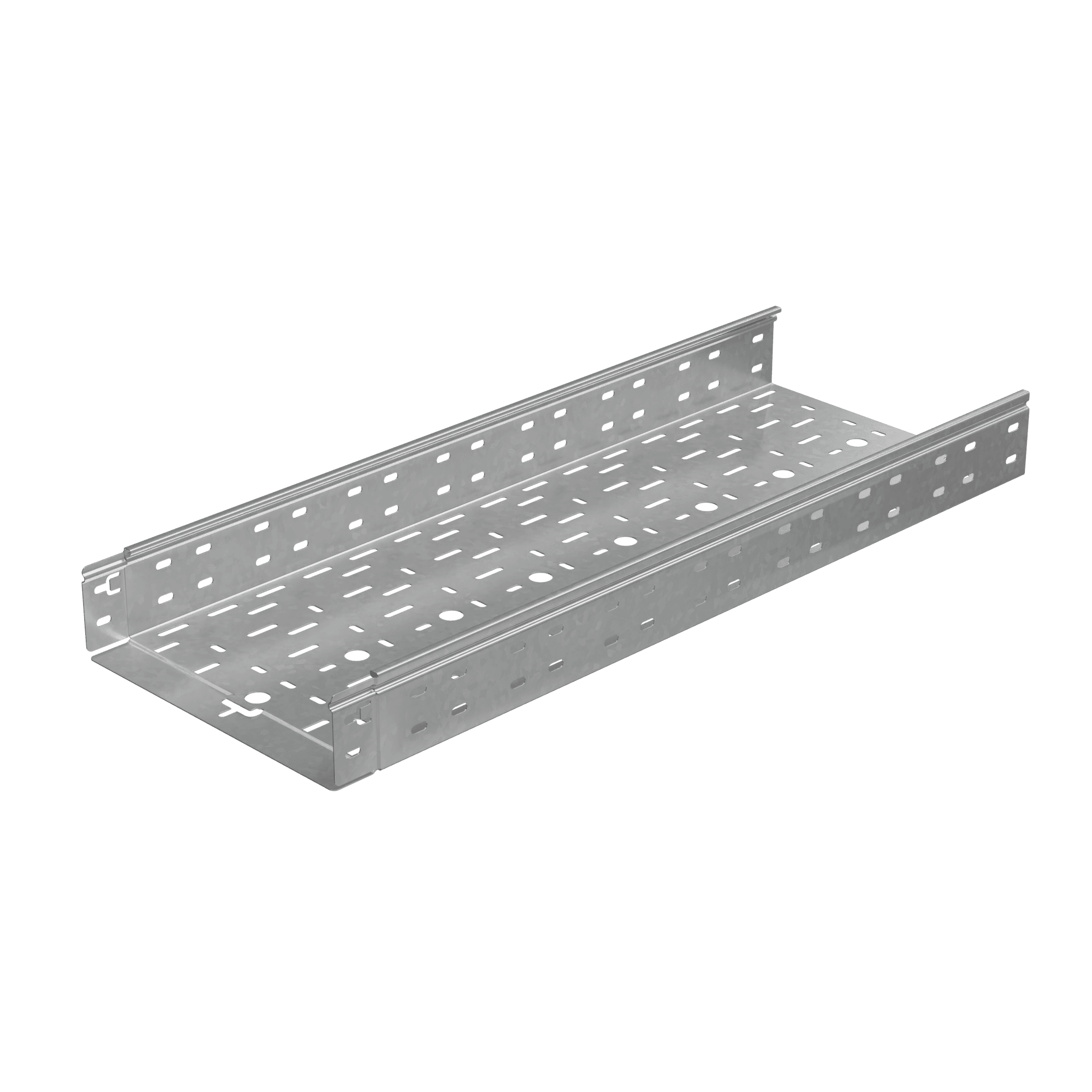Лоток перф. 80х300х1,0 L2000 мм Быстрый монтаж ПЛЮС HD