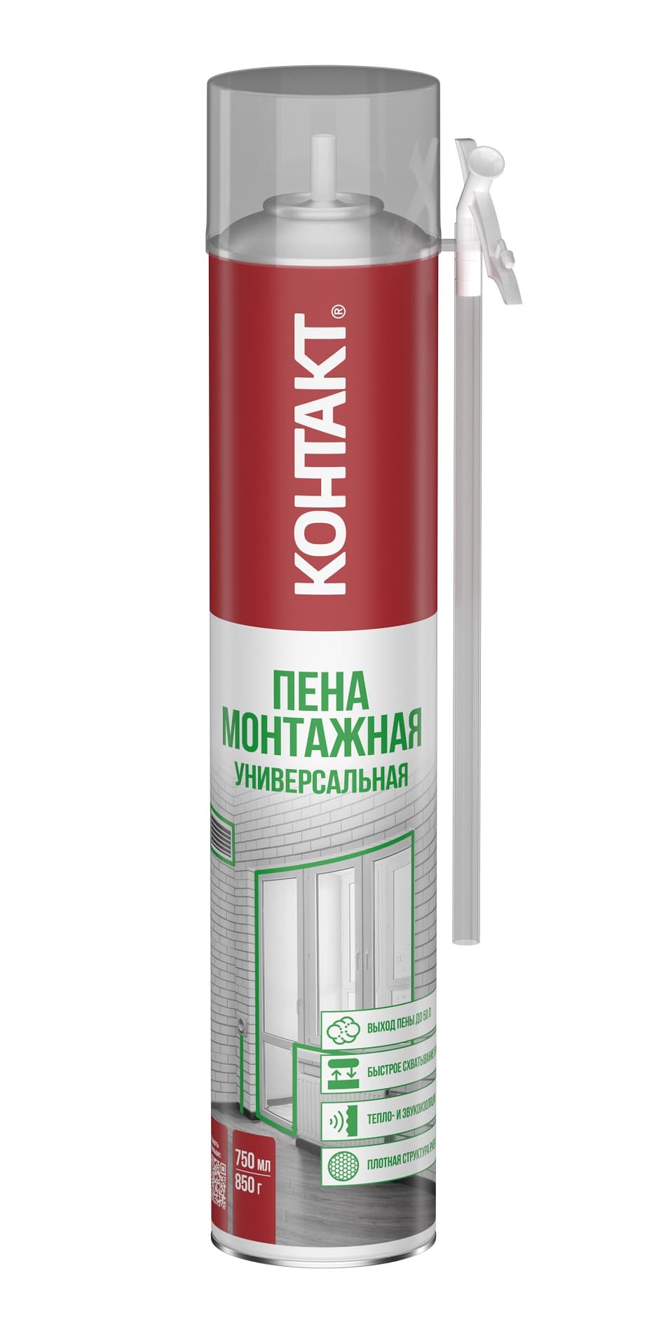 Пена монтажная '''' бытовая универсальная, 750мл/850гр