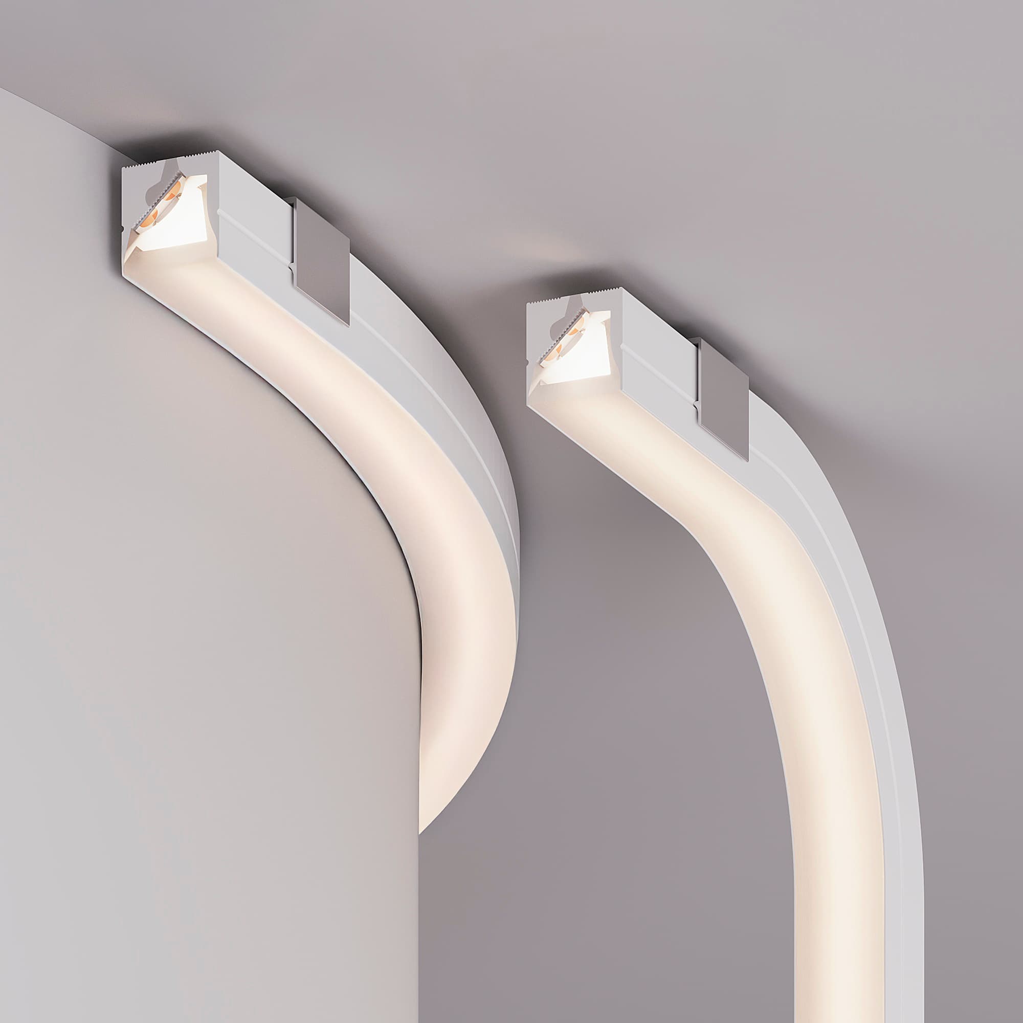 Профиль силиконовый WPH-FLEX-1616-TWIST-S11-10m WHITE (ARL, Силикон)