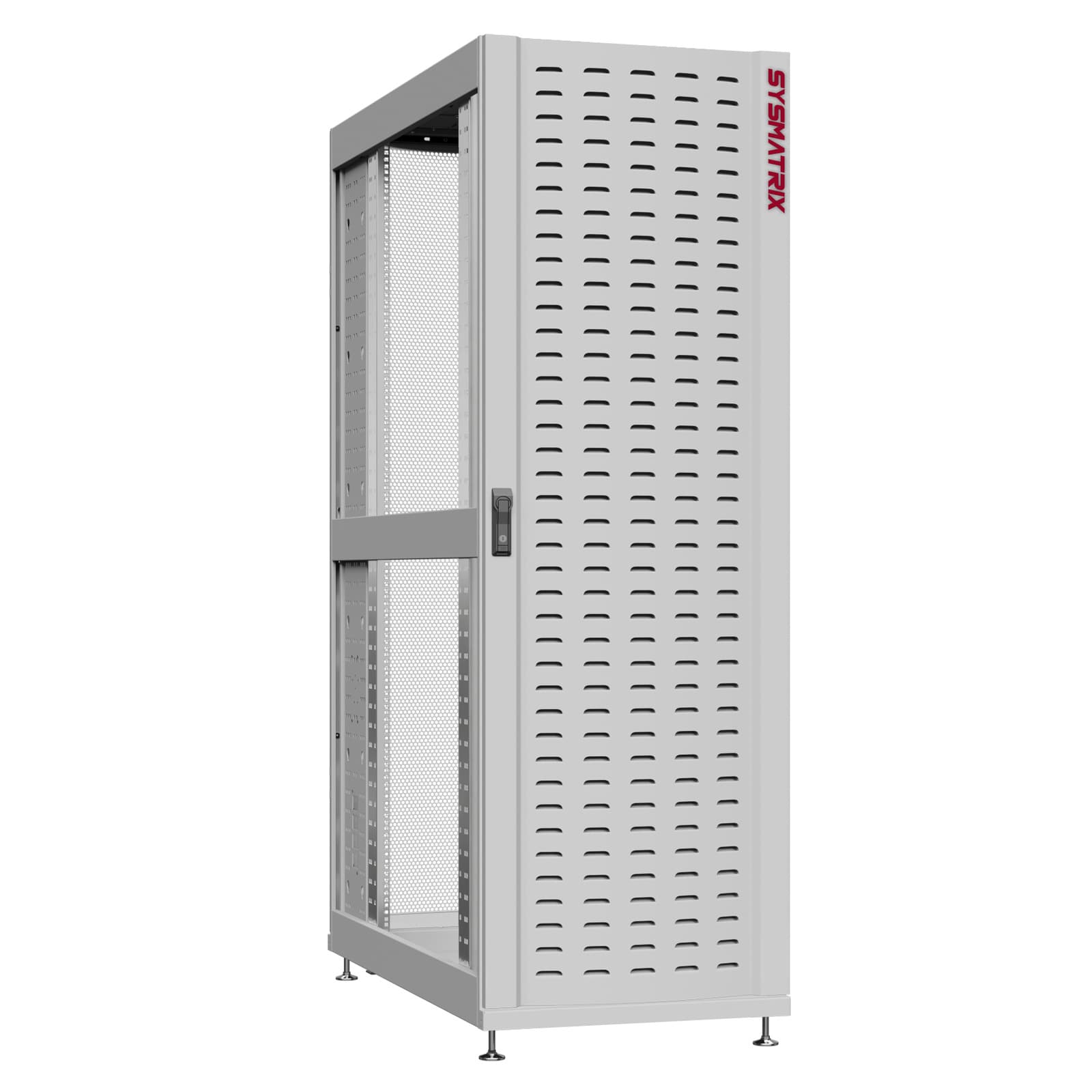 Шкаф серверный 42U 800х1200 передняя дверь: протект IP41. задняя дверь: одностворчатая перфорированная IP20. боковые панели: без. цвет: серый RAL7035