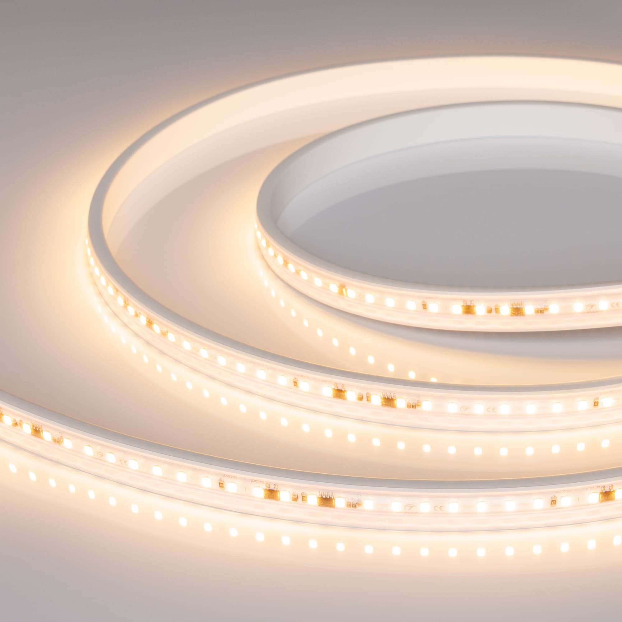 Лента светодиодная 15 Вт/м 230В IP65 2700K 120LED/м ARL-A120-15mm SMD 2835 10 м
