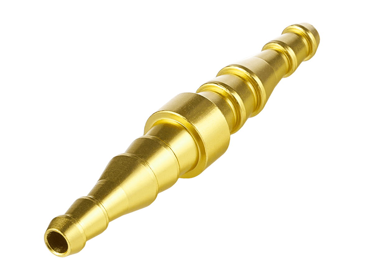 Соединитель прямой для газ. рукавов 6/9 - 6/9, AL