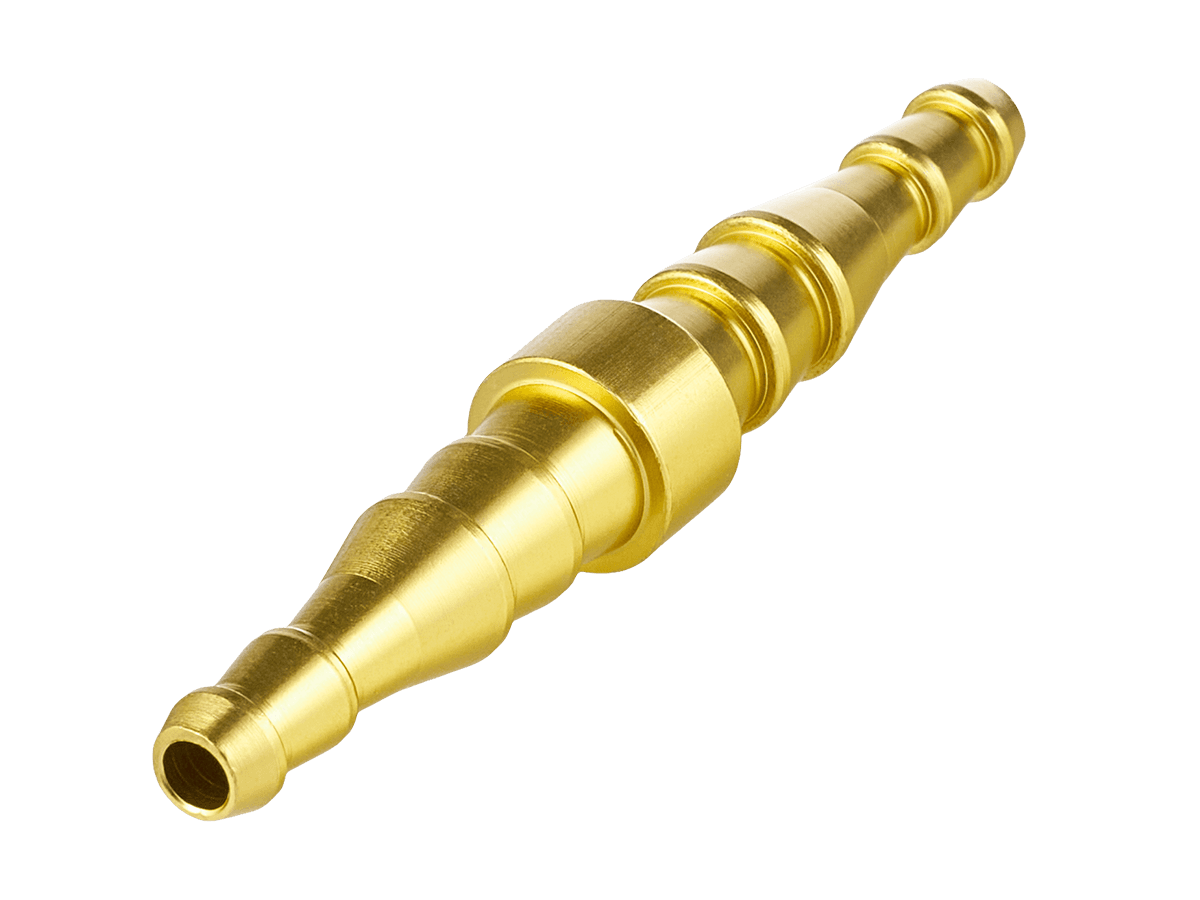 Соединитель прямой для газ. рукавов 6/9 - 6/9, AL