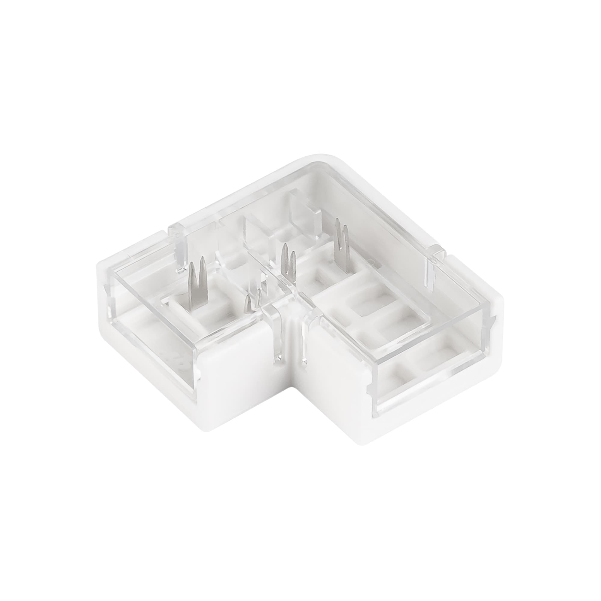Коннектор угловой COB-MONO-8mm-2pin-STS-IP68 прозрачный