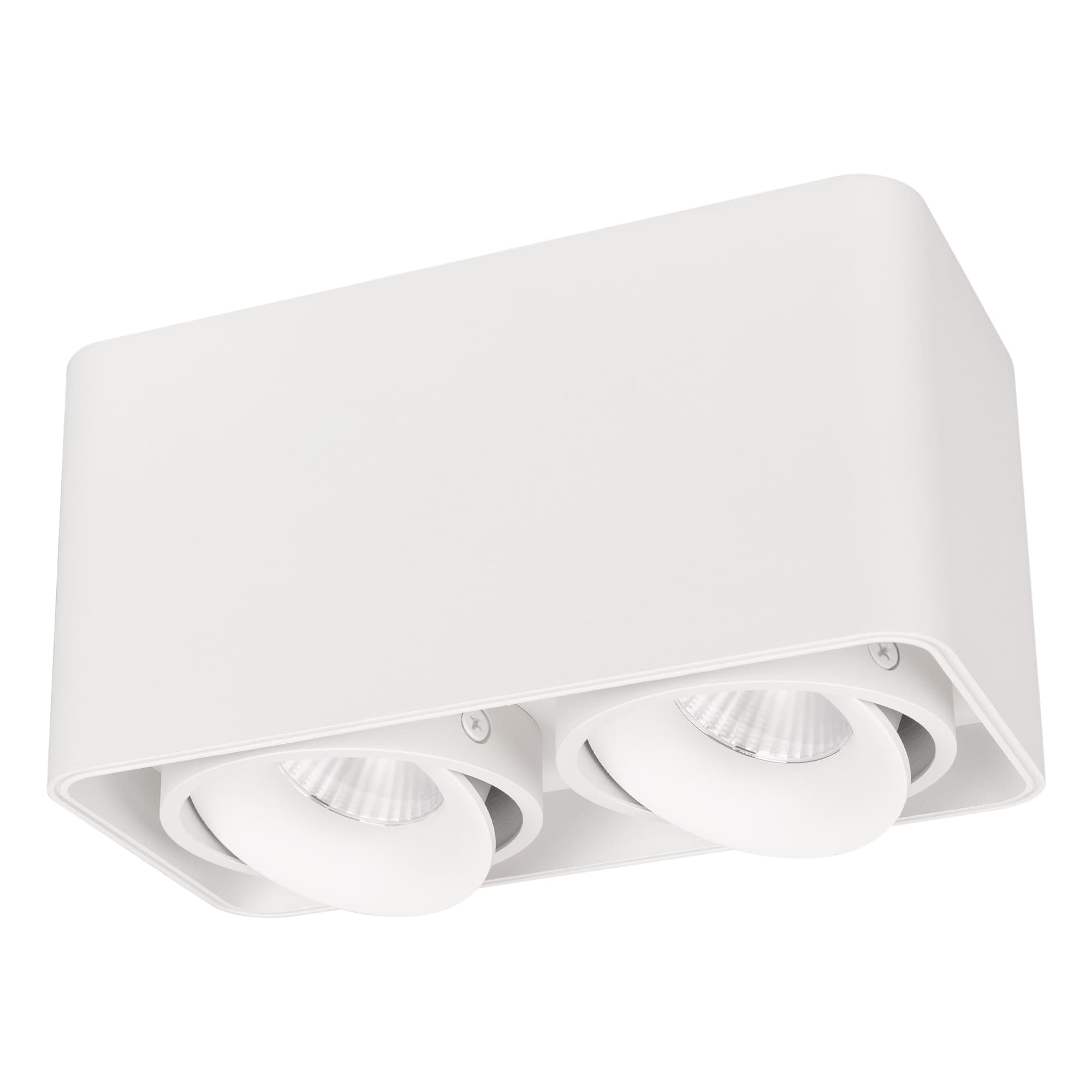 Светильник SP-CUBUS-S195x100-2x8W Day4000 (WH, 45 deg, 230V) (, IP20 Металл, 3 года)