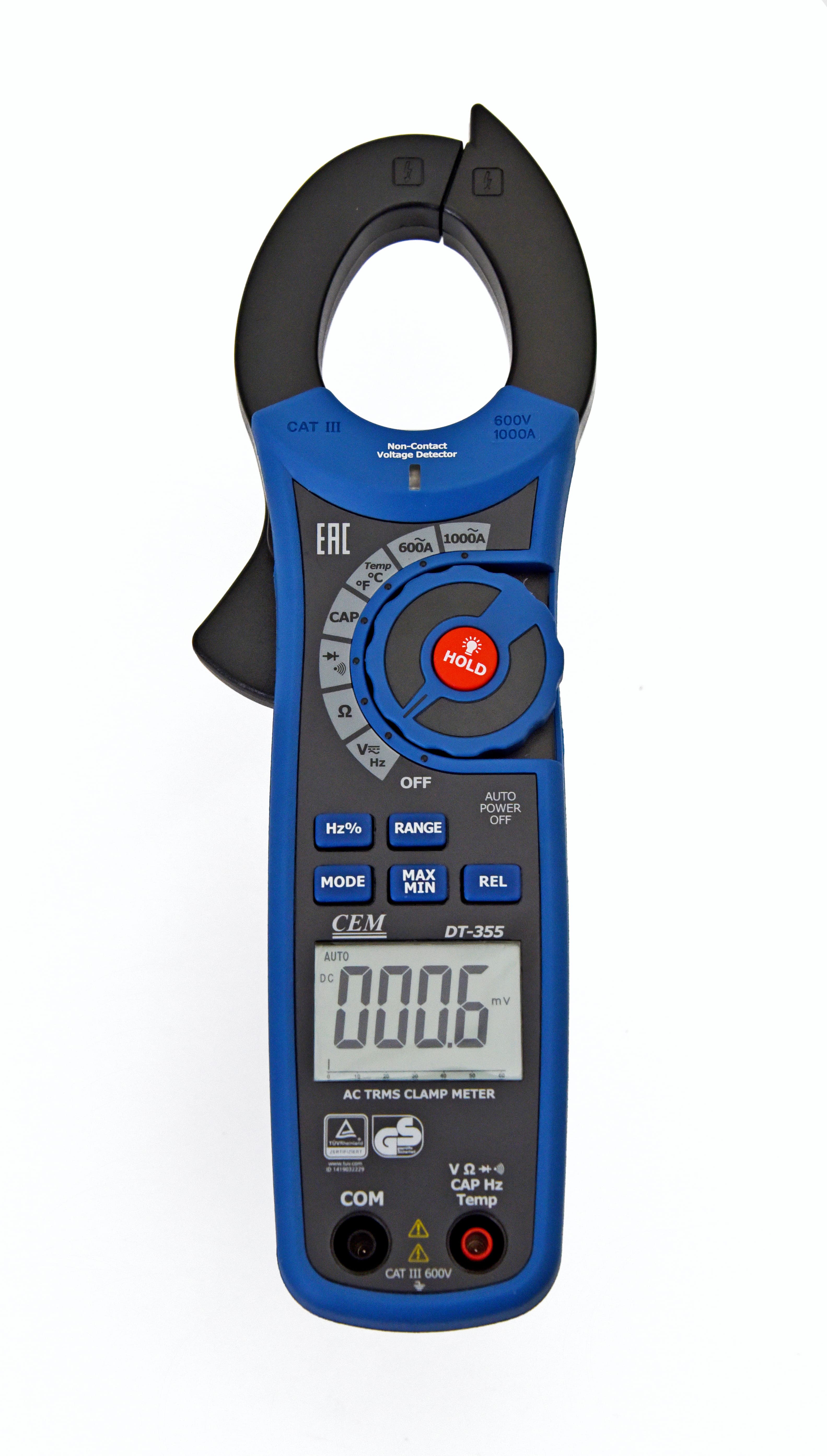 Клещи электроизмерительные True RMS DT-355 с      поверкой