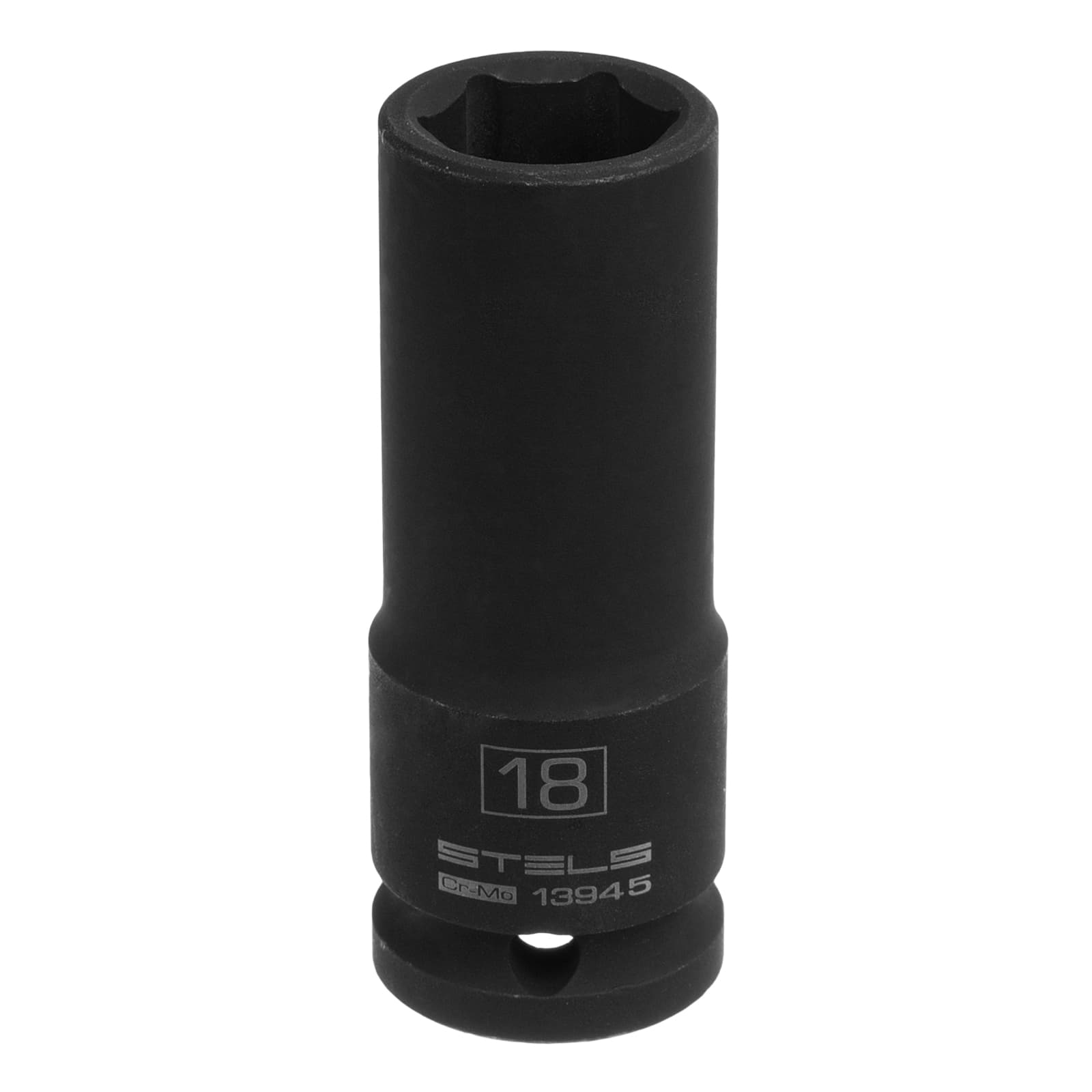 Головка ударная удлиненная шестигранная, 18 мм, 1/2', CrMo
