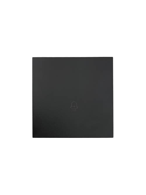 ZIMA Кнопка звонка, 10 А, механизм, черный бархат Lezard 704-4288-103QC