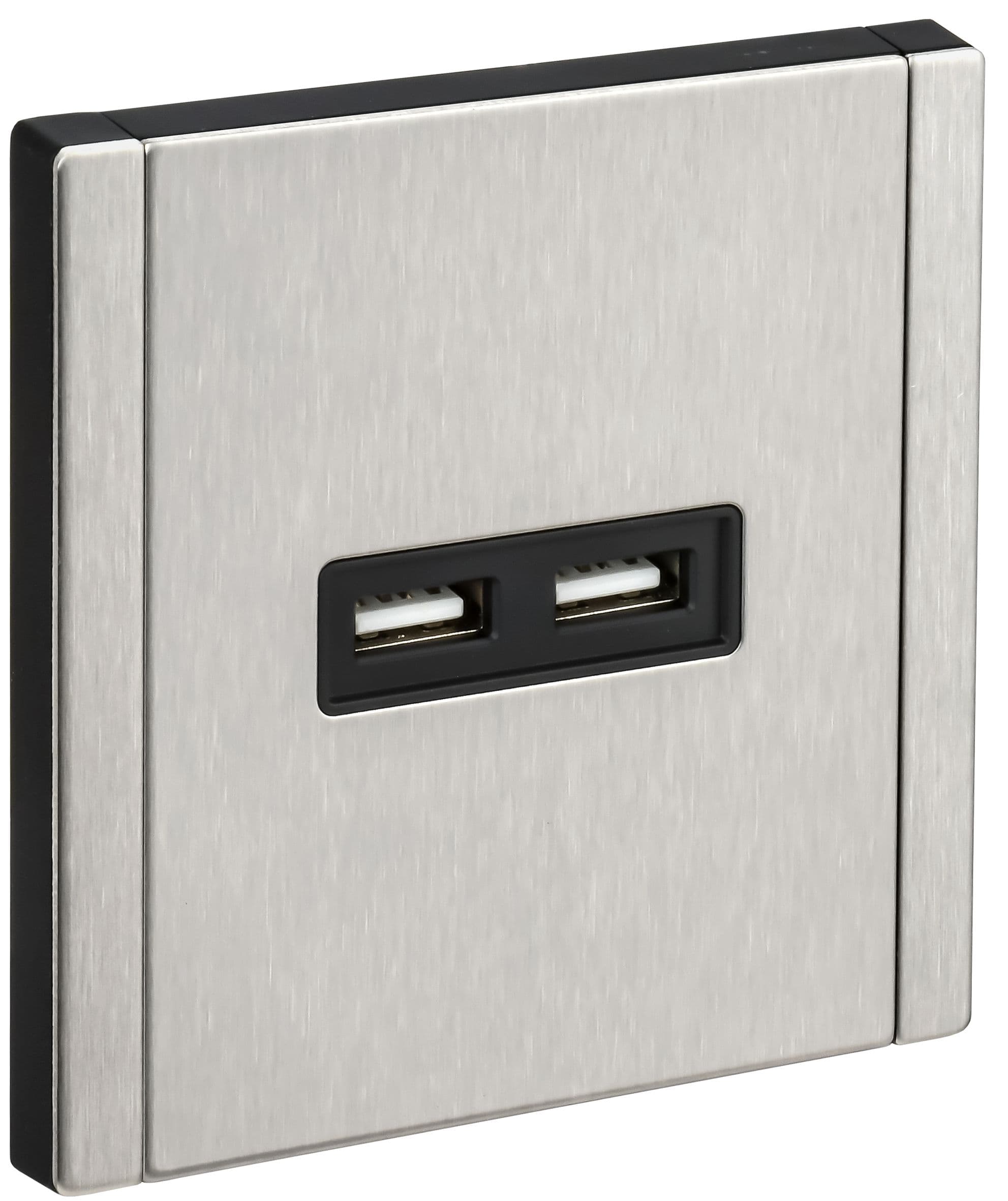 FORTE&PIANO Розетка USB A+A 3,1А FP749M металл никель IEK