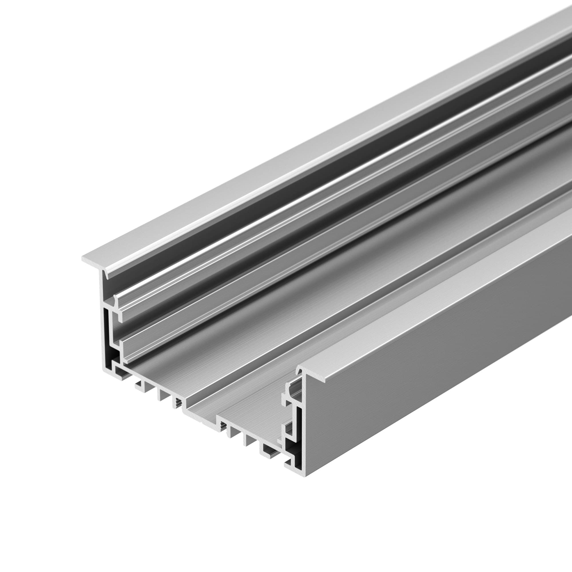 Профиль с экраном S2-LINIA94-F-2500 ANOD+OPAL ( Алюминий)