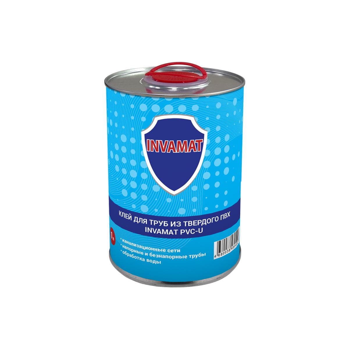 INVAMAT PVC-U Клей для труб из твердого ПВХ банка 1л