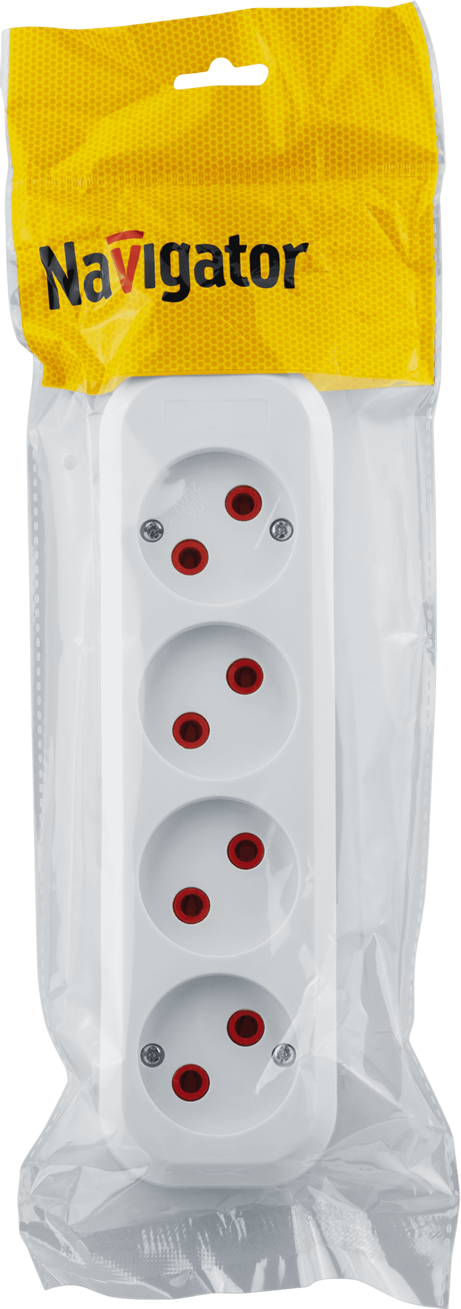 Колодка NCA-BL01-04-X-WH 4гн б/з пластик