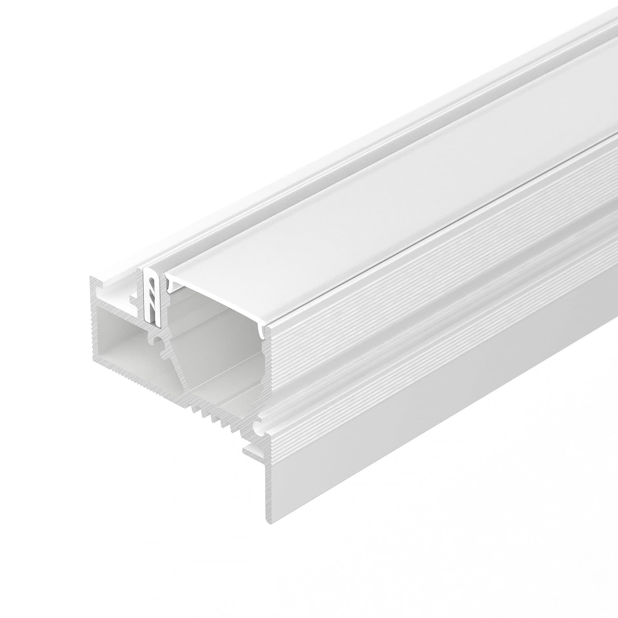 Профиль STRETCH-20-WALL-D-SIDE-2000 WHITE (Алюминий)
