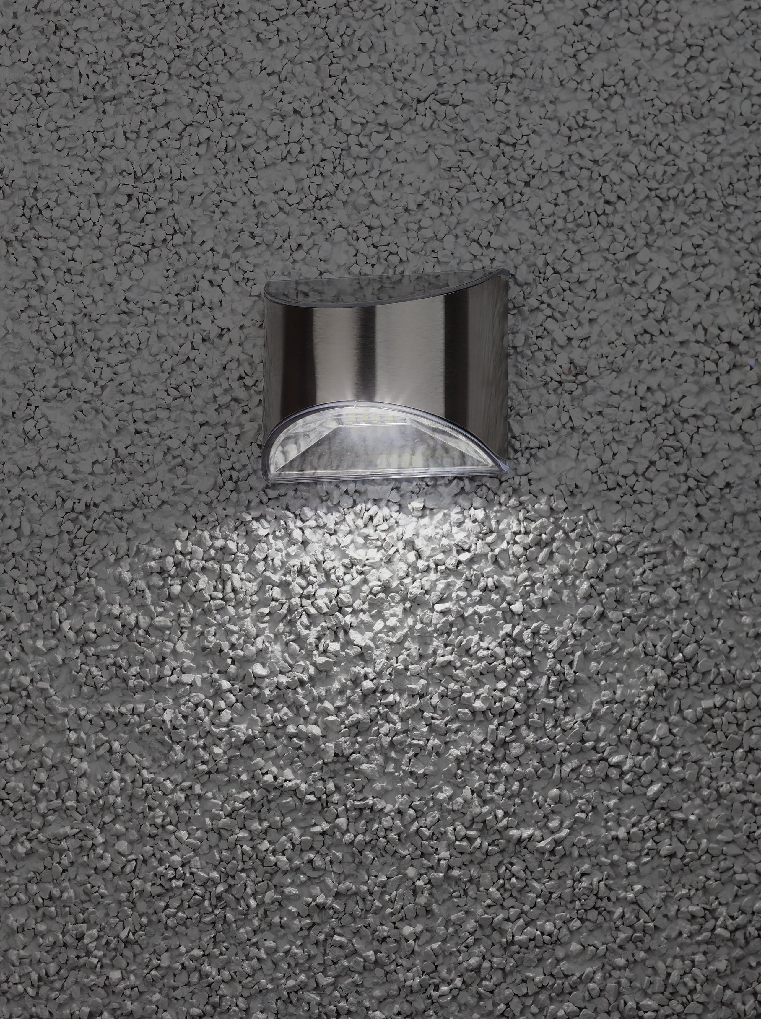Подсветка фасадная Хром, на солнечной батарее, 4LED, 7lm ERAFS024-38