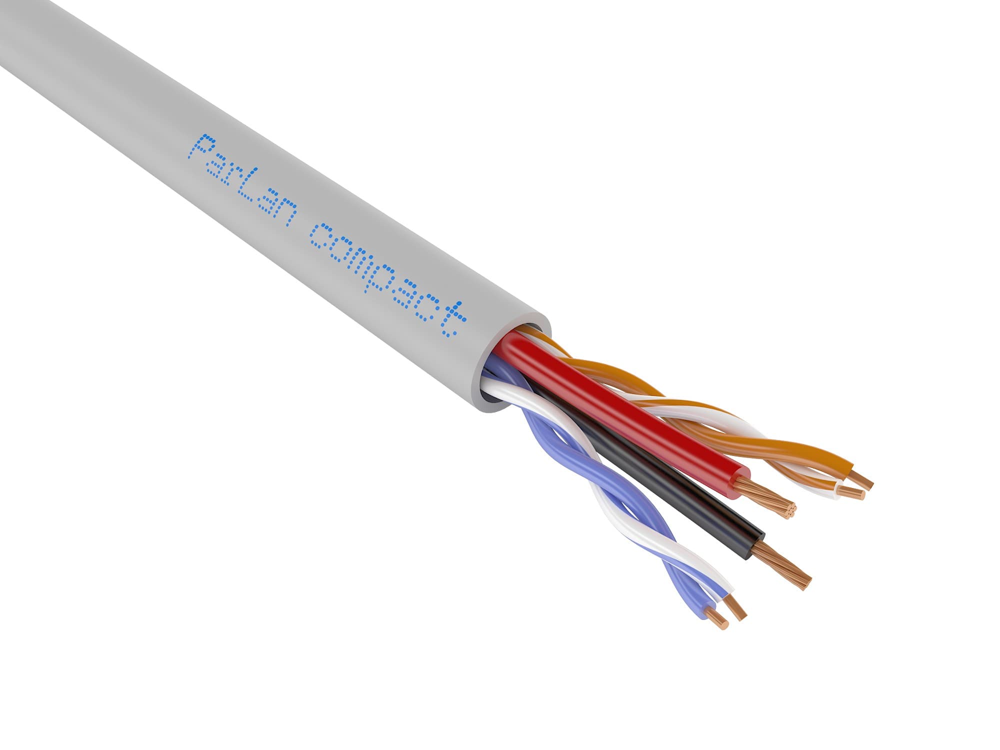 Витая пара ParLan Patch compact U/UTP Cat 5e PVC 2х2х0.60 +2х0.75