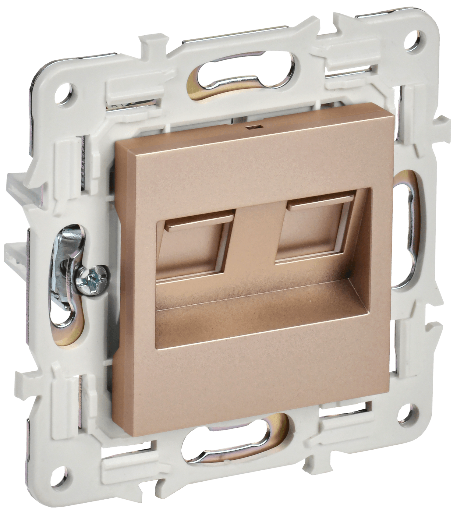 SKANDY Розетка компьютерная двойная RJ45 кат.6 SK-K04Sa песочный IEK