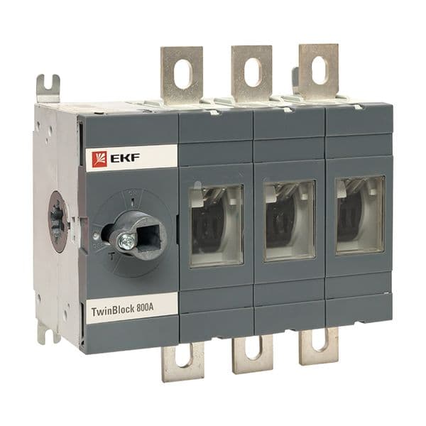 Рубильник 800A 3P без рукоятки управления Twin block