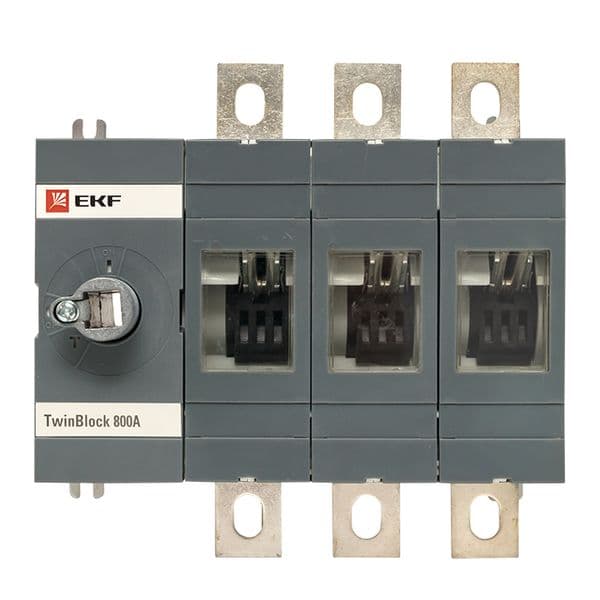 Рубильник 800A 3P без рукоятки управления Twin block