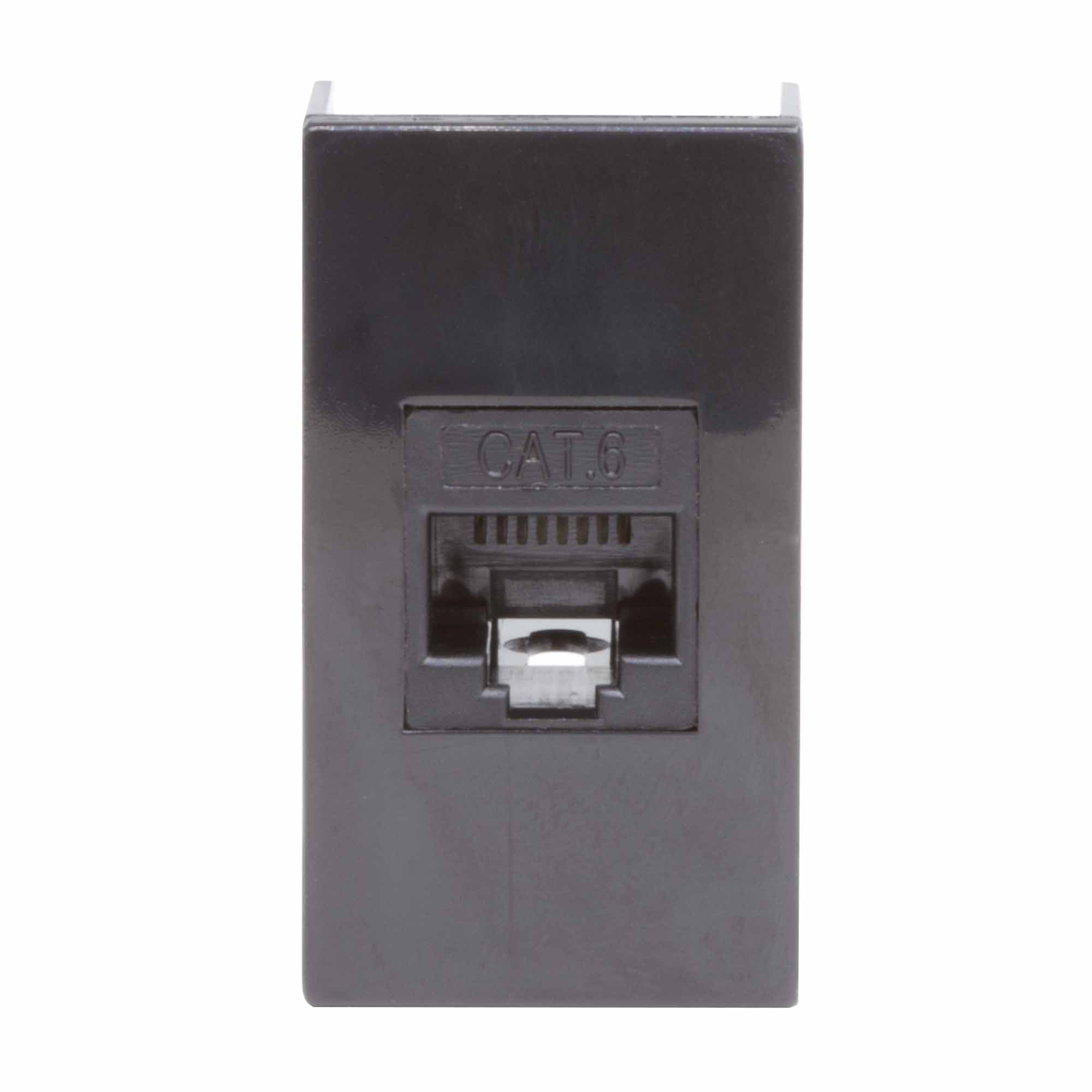 Розетка RJ-45 кат.6, ЭУИ Вива (Viva),1 мод.,черн