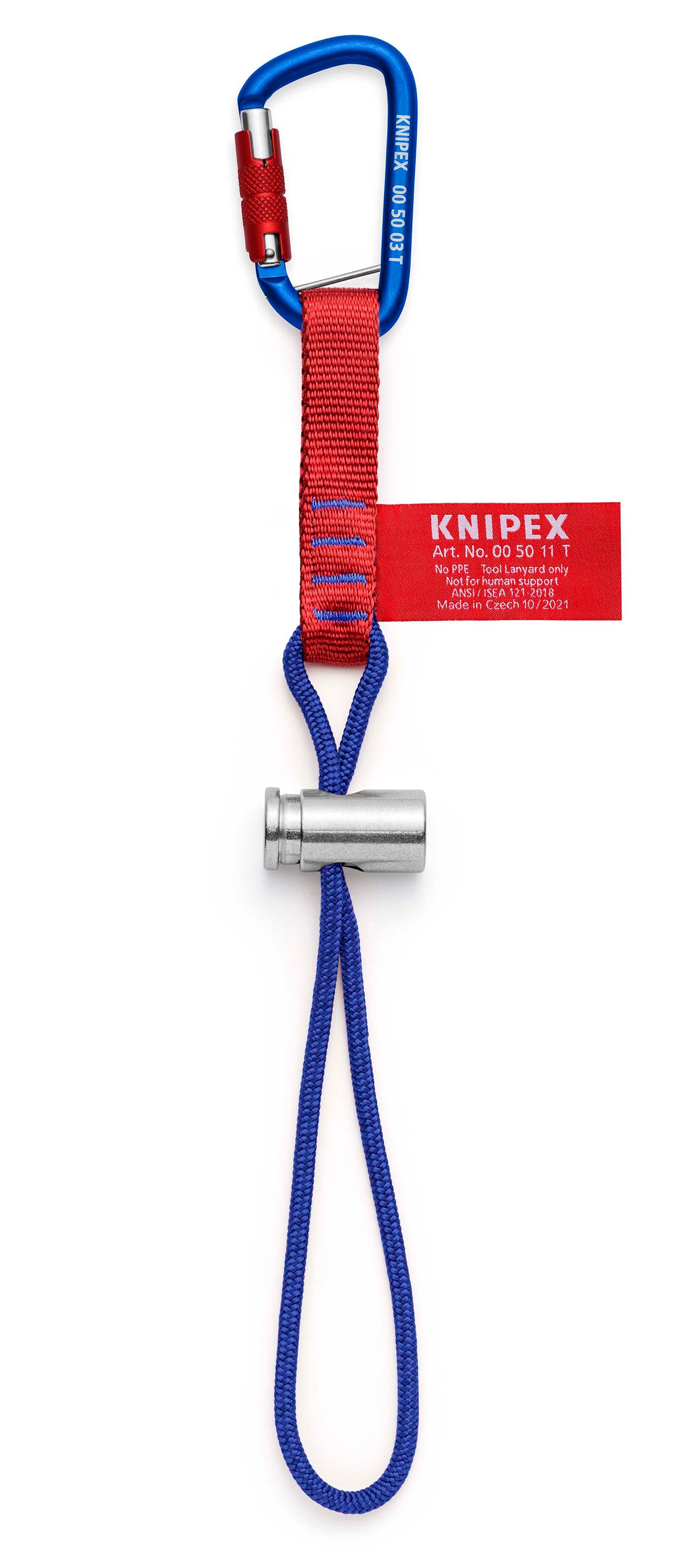 Система страховки инструмента - Ремень 1 шт, карабин 1 шт, нагрузка 6 кг, KNIPEX Tethered Tools