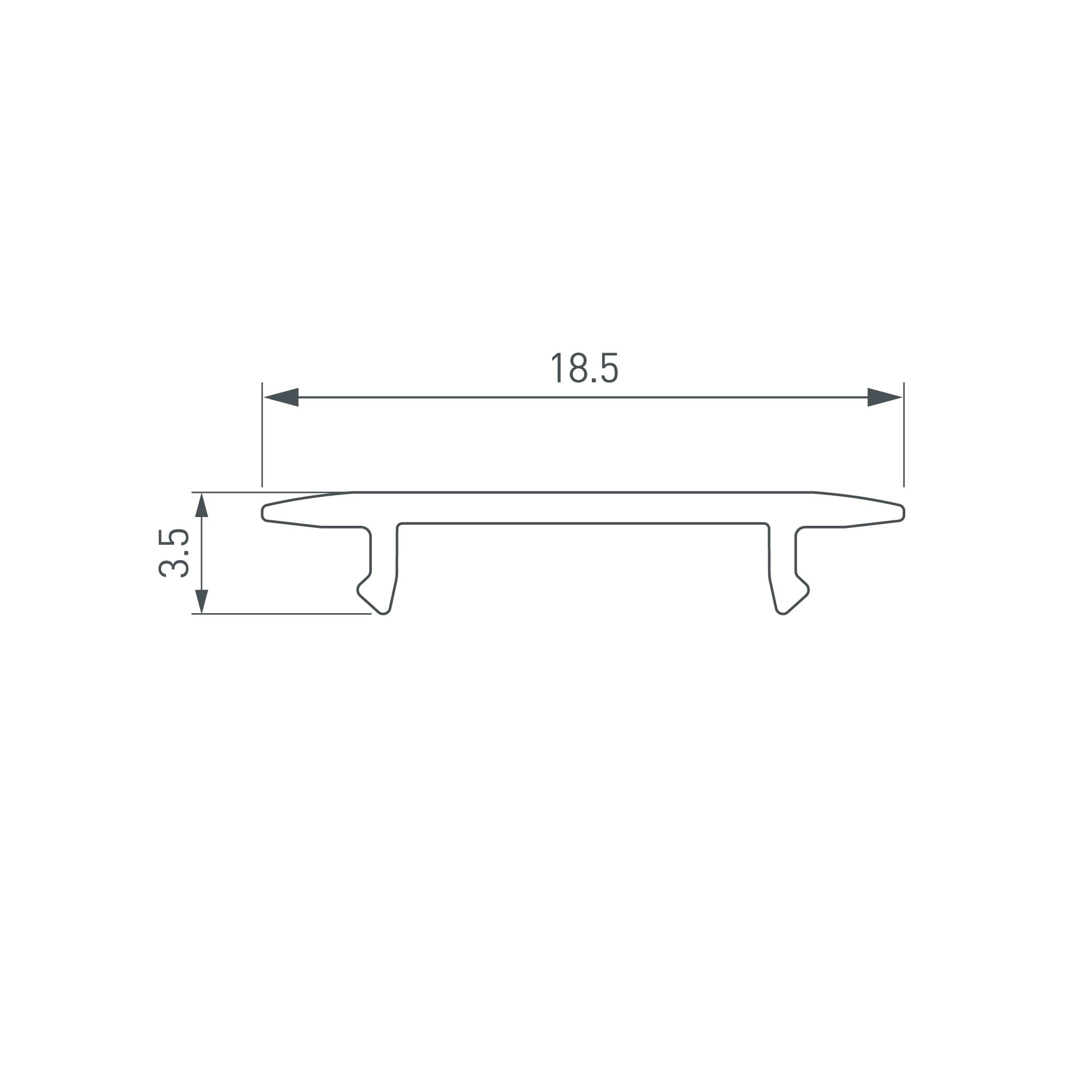 Экран MAT-L-3000 для профиля PLS-LOCK ( Пластик)
