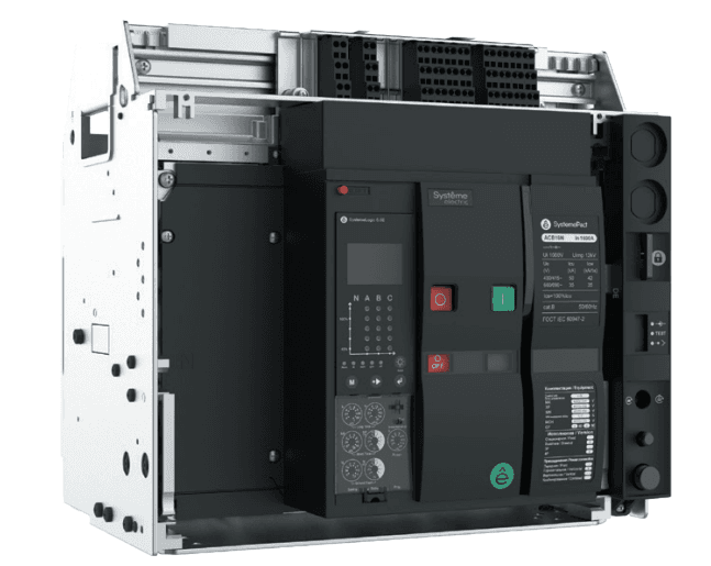 Выключатель автоматический воздушный SYSTEMEPACT ACB40H 1600A 3P 6.0 ВЫКЛ,ВП MCH+MX+XF DC220V