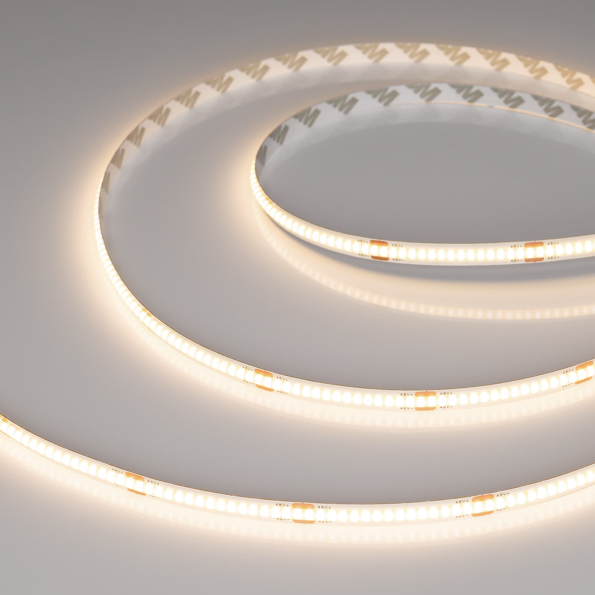 Лента светодиодная 8 Вт/м 48В IP20 3000K 320LED/м COB-X320-8mm CSP 50 м