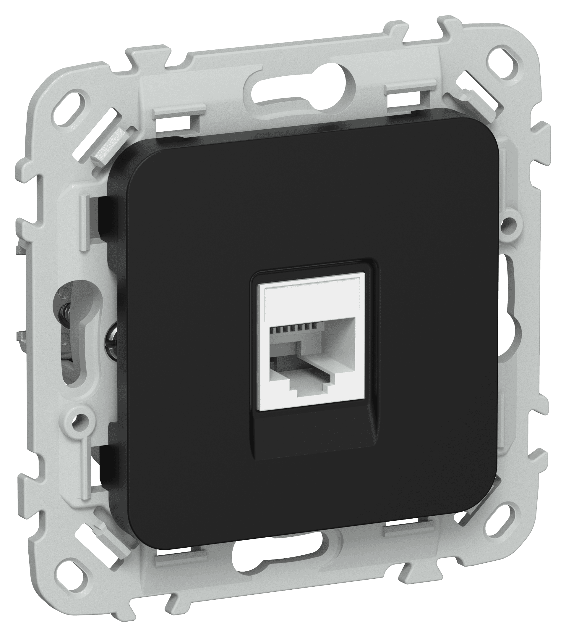 FLITE Розетка компьютерная RJ45 категория 5Е UTP РК5е-1-0-ФлЧ черный IEK