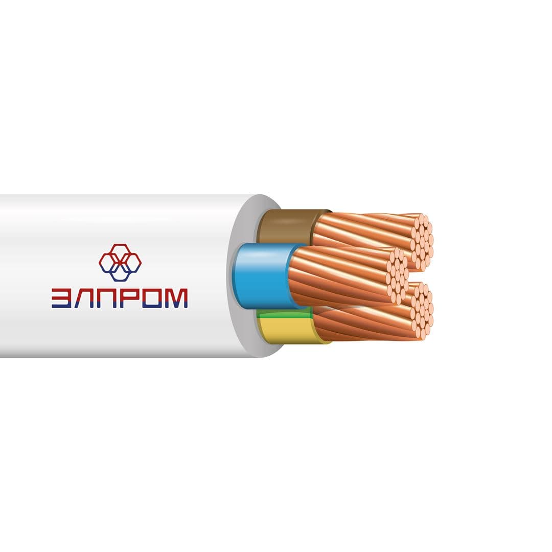 Провод ПВС нг(А)LS 3х4 белый(100м) ТРТС